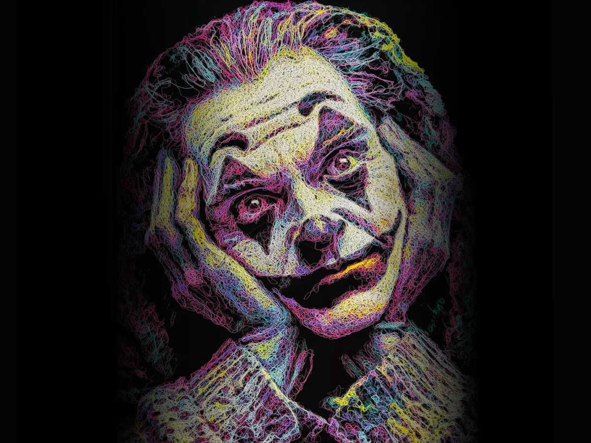Movie Collection Header Image Joker painting in scribble style