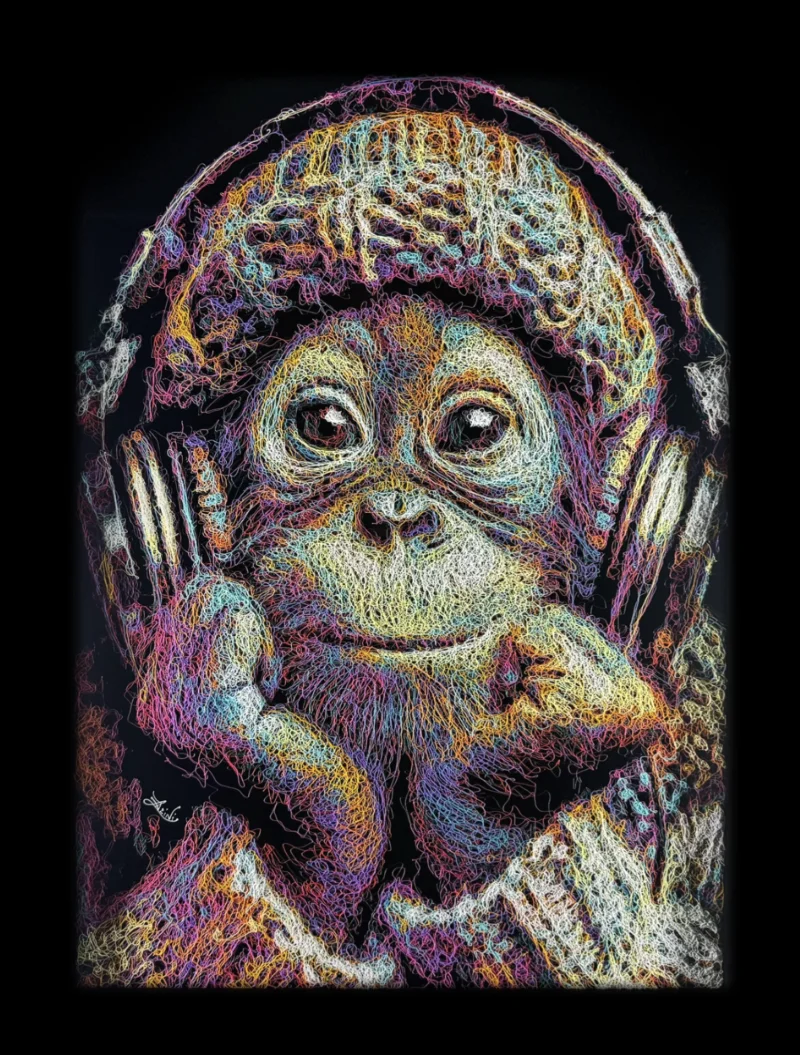 Happy Monkey Painting