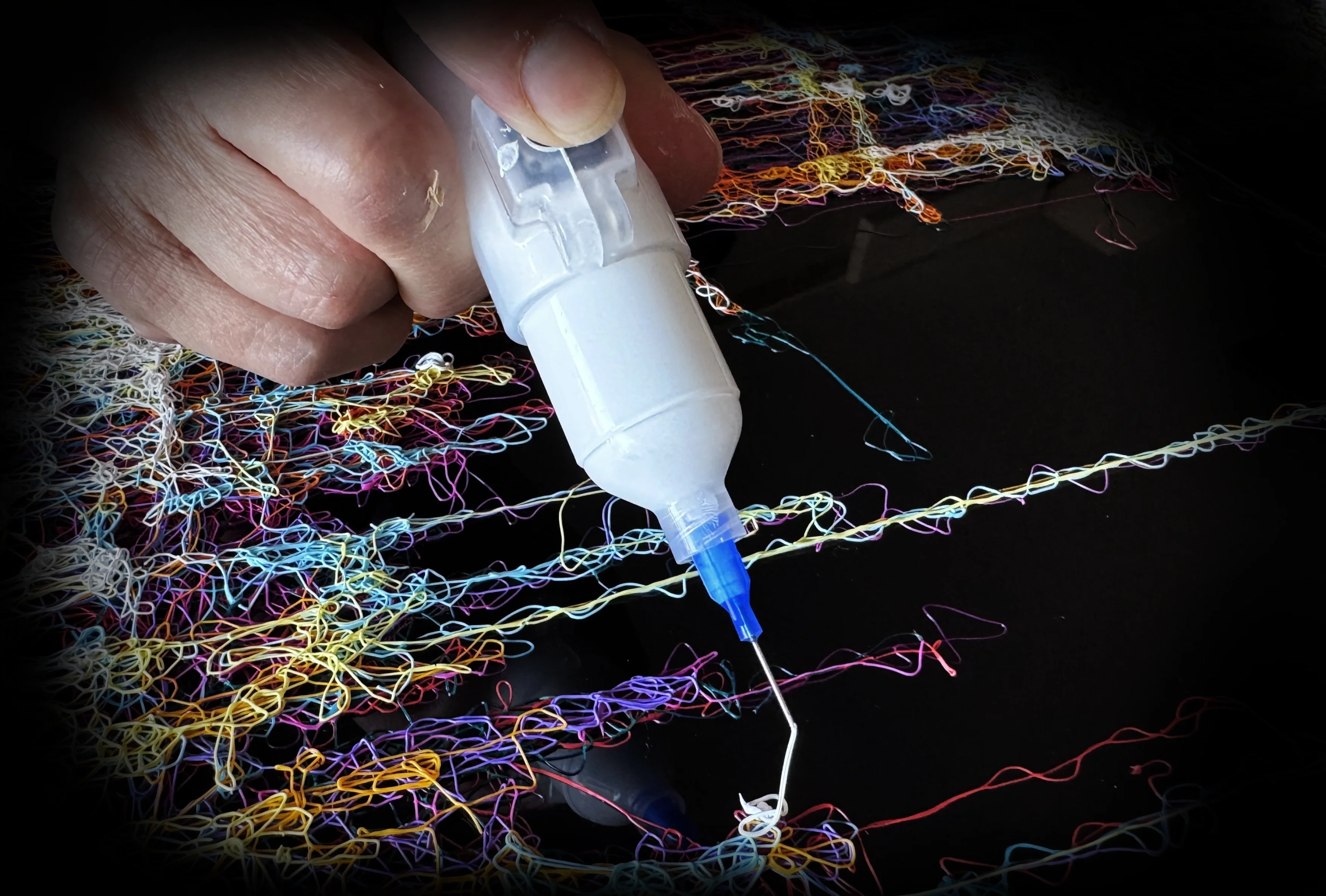 Zalini scribble with syringe