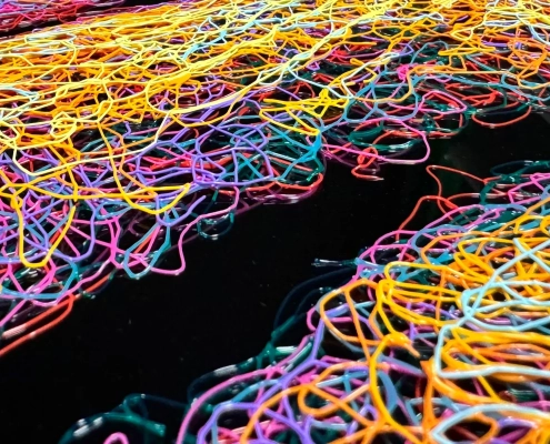 Close Up scribble art by Zalini